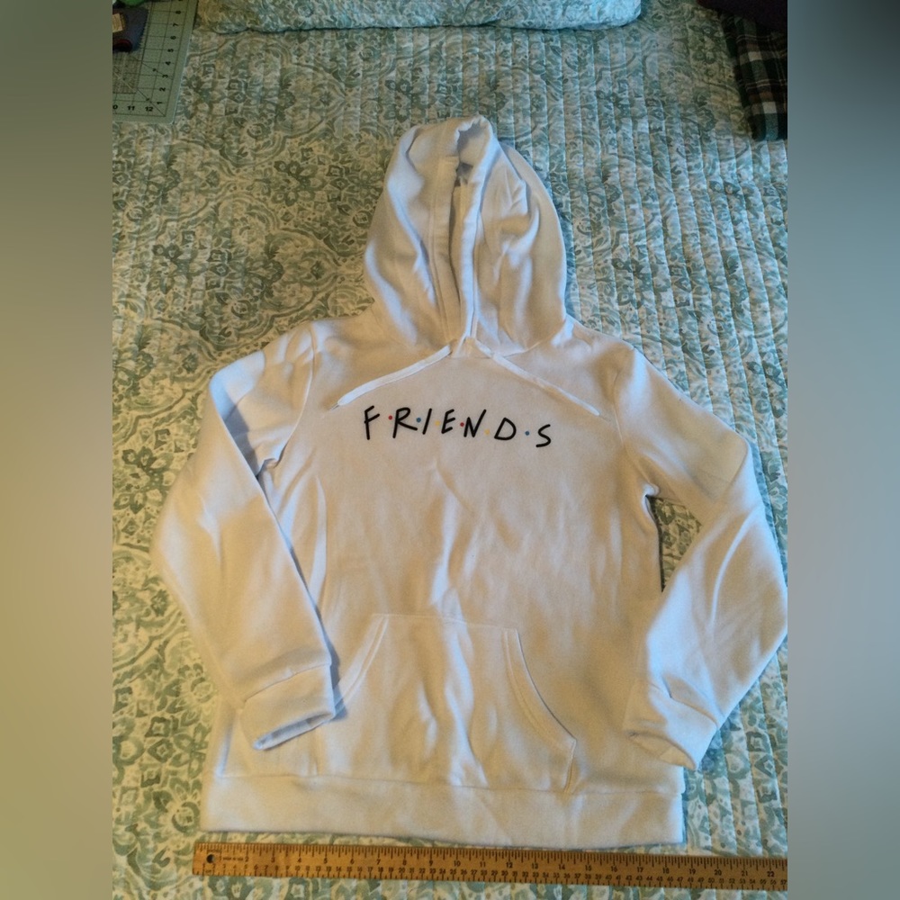 FRIENDS “Fancy Cube” White Hoodie (small)